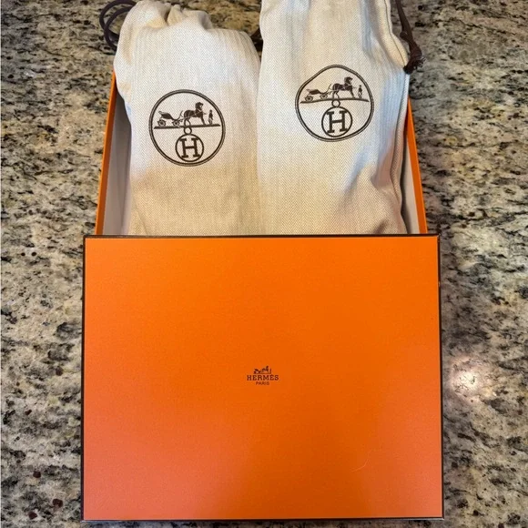 Hermès Black Slide Sandals - Picture 8 of 8